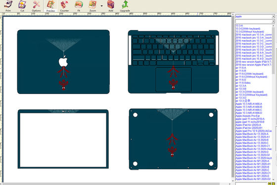 Máy làm da máy tính xách tay được thiết kế cho diy cá nhân và chuyên nghiệp với gói vật liệu toàn diện và hỗ trợ phần mềm