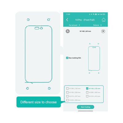 Daqin IDSKIN Máy chế tạo màn hình bảo vệ di động cho điện thoại Screen Protector Zero+ Universal Screen Film Cutter Phiên bản GB