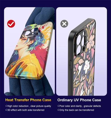 Máy in vỏ điện thoại tự làm bản in Sublimation tùy chỉnh cho Iphone 15 13 12 Pro Max Case