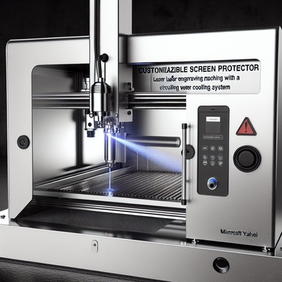 Máy khắc laser bảo vệ màn hình tùy chỉnh với làm mát bằng nước tuần hoàn