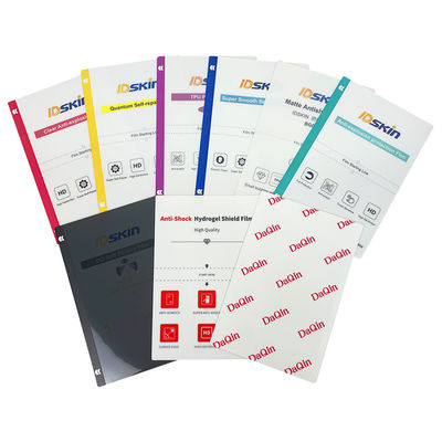 Chăm sóc màn hình 3D chất lượng cao PVC tùy chỉnh Premium điện thoại di động Lưng nhãn dán da chống nước với TPU vật liệu giấy nguyên liệu