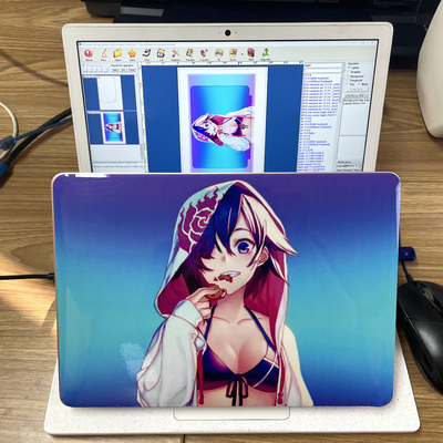 Daqin Skin Sticker Bìa Die Cut Máy in nhãn Vinyl và máy cắt cho máy tính xách tay