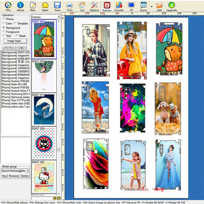 Daqin Vinyl Graphics A3 Skin Cutter Machine Trong Samsung Vinyl Sticker