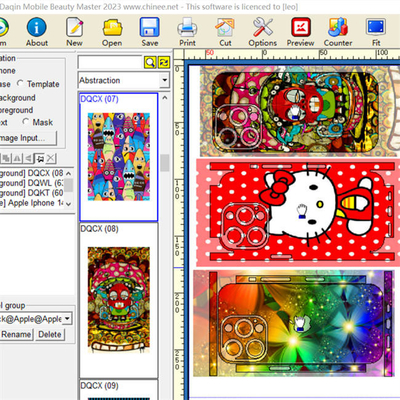 Chương trình Máy cắt da di động A3 Daqin Die Cut Sticker Maker Nhãn dán tự làm