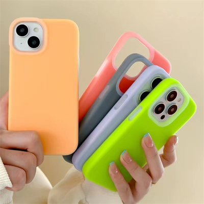 Thân thiện với làn da Jelly Liquid Điện thoại di động Vỏ silicon có lớp lót sợi nhỏ mềm cho Iphone 15 Pro